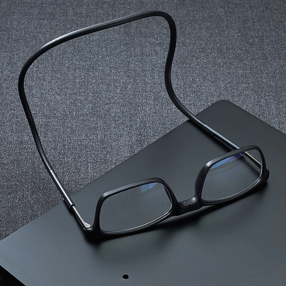 (image for) Magnetic Neck-hanging Foldable Reading Glasses, Anti-Blue Light High-definition Reading Glasses, Ultra-light Portable Hyperopia Glasses